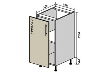 N3 Skrinka 1D 40 Interno Luxe