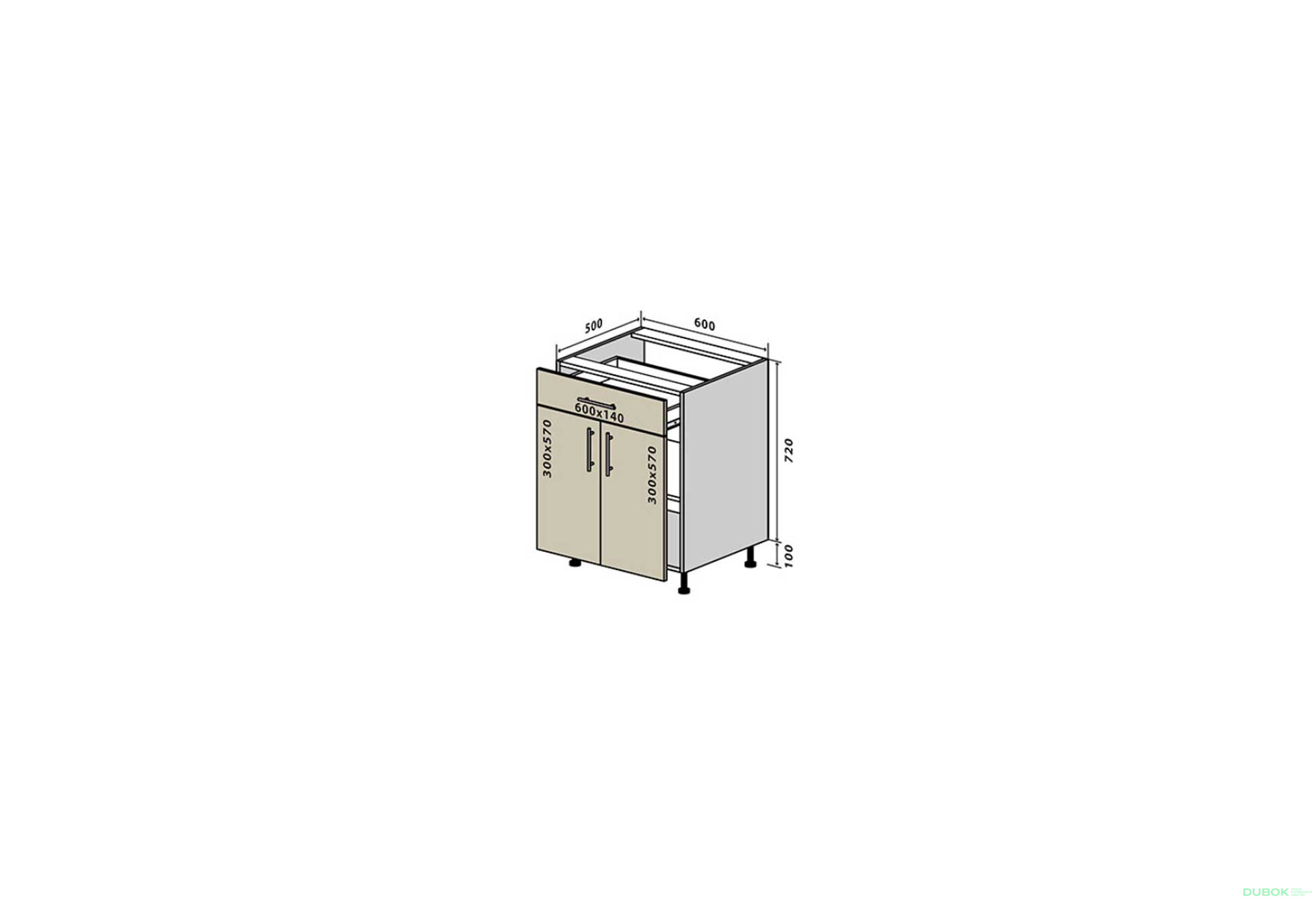 N30 Skrinka 1Š2D 60 Interno Luxe - Fotografia 1 Fotografia 1 - N30 Skrinka 1Š2D 60 Interno Luxe
