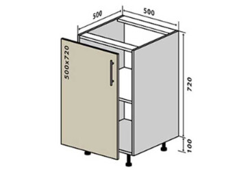 N5 Skriňaka 1D 50 Interno Luxe