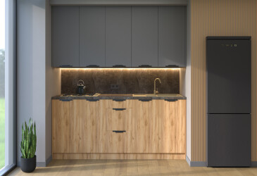 Sada 2.0 vrch Antracit / Grafit, spodek Dub kraft Leo