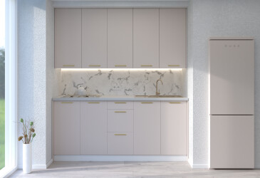 Sada 2.0 Biela / Kašmír, úchyty zlato Leo