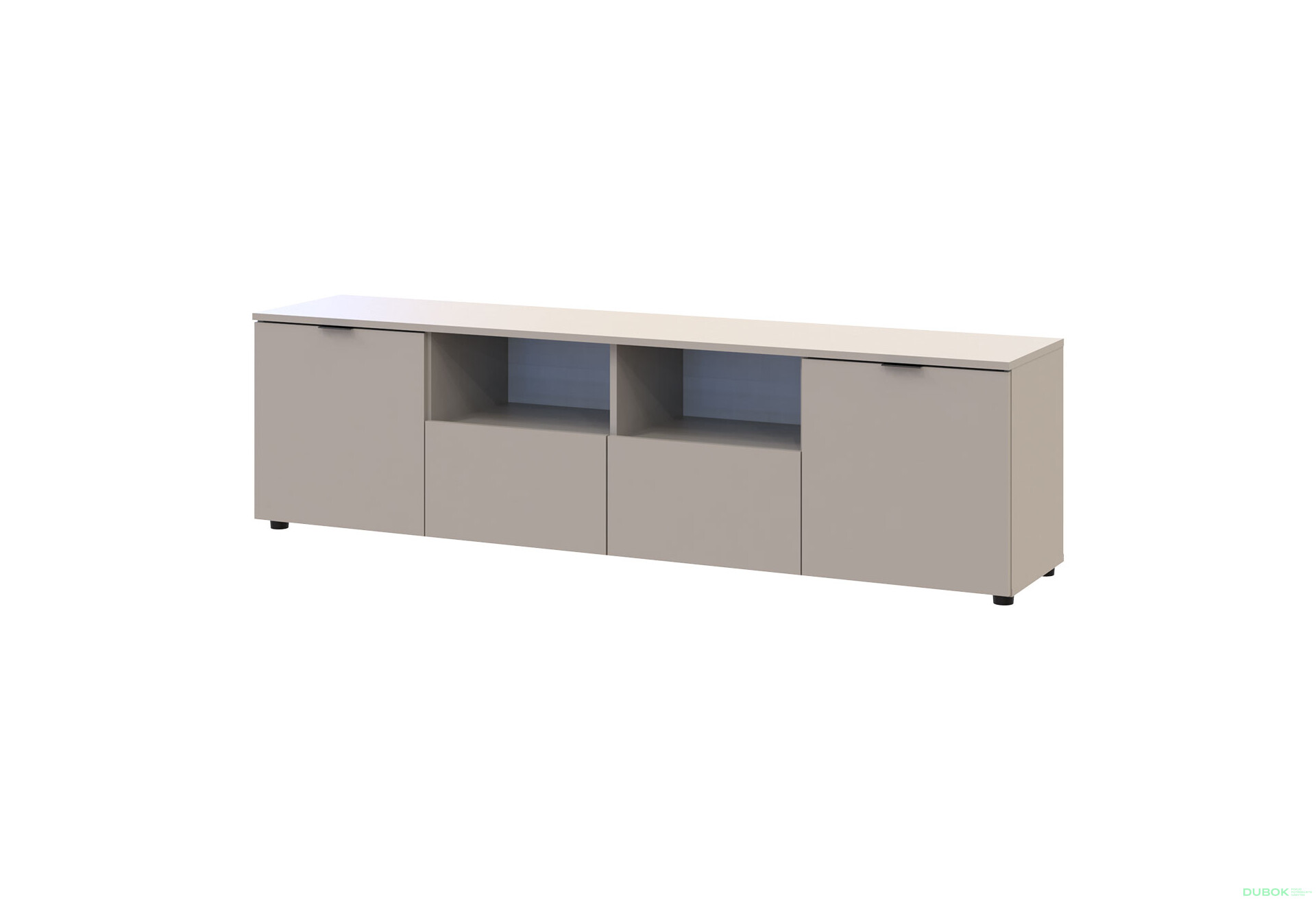 Fotografia 1 - TV stolík s dvierkami a zásuvkami Ron 4 180 cm kašmír