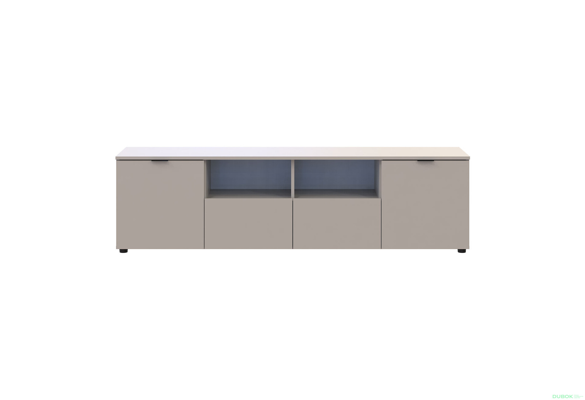 Fotografia 2 - TV stolík s dvierkami a zásuvkami Ron 4 180 cm kašmír