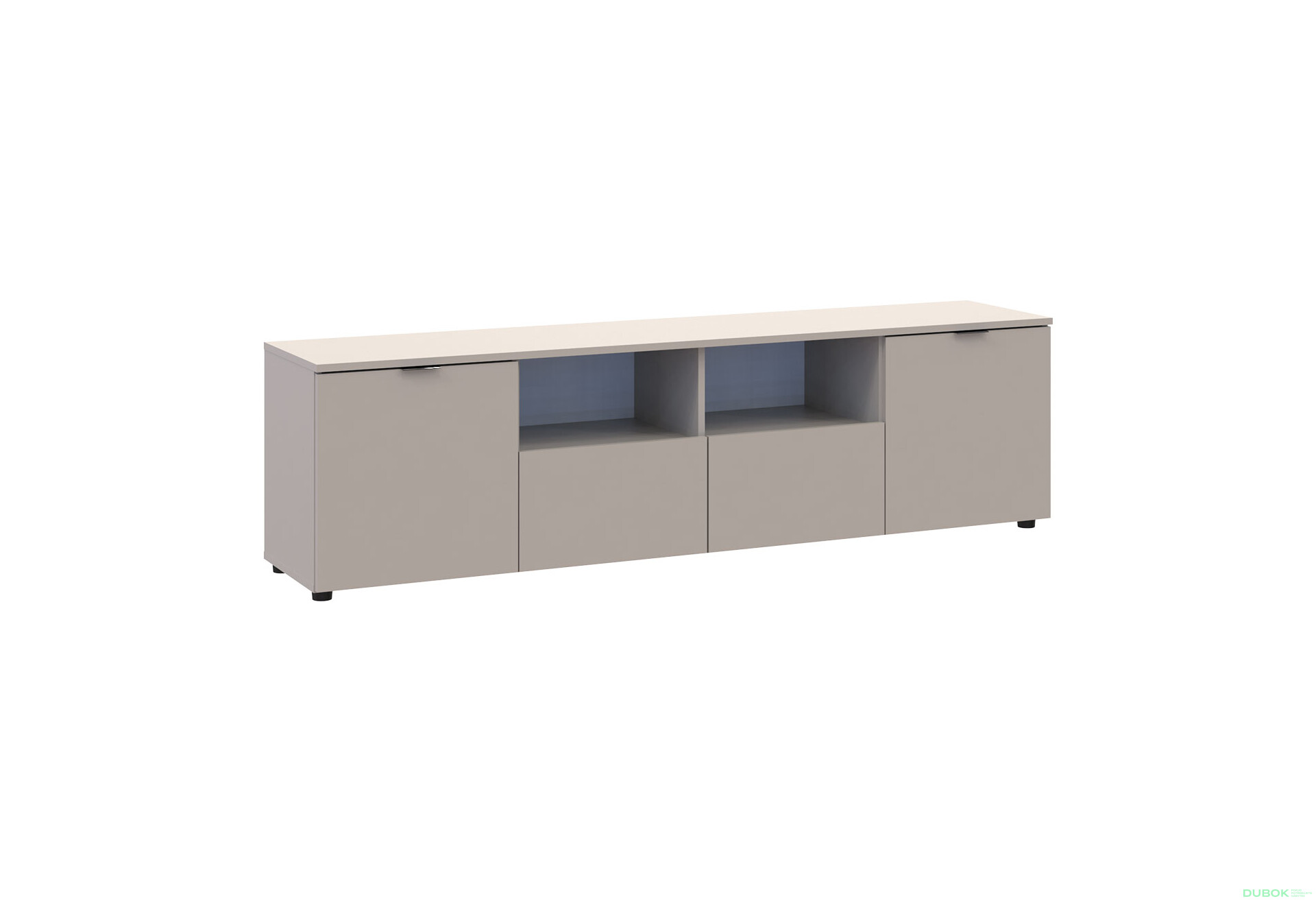 Fotografia 5 - TV stolík s dvierkami a zásuvkami Ron 4 180 cm kašmír
