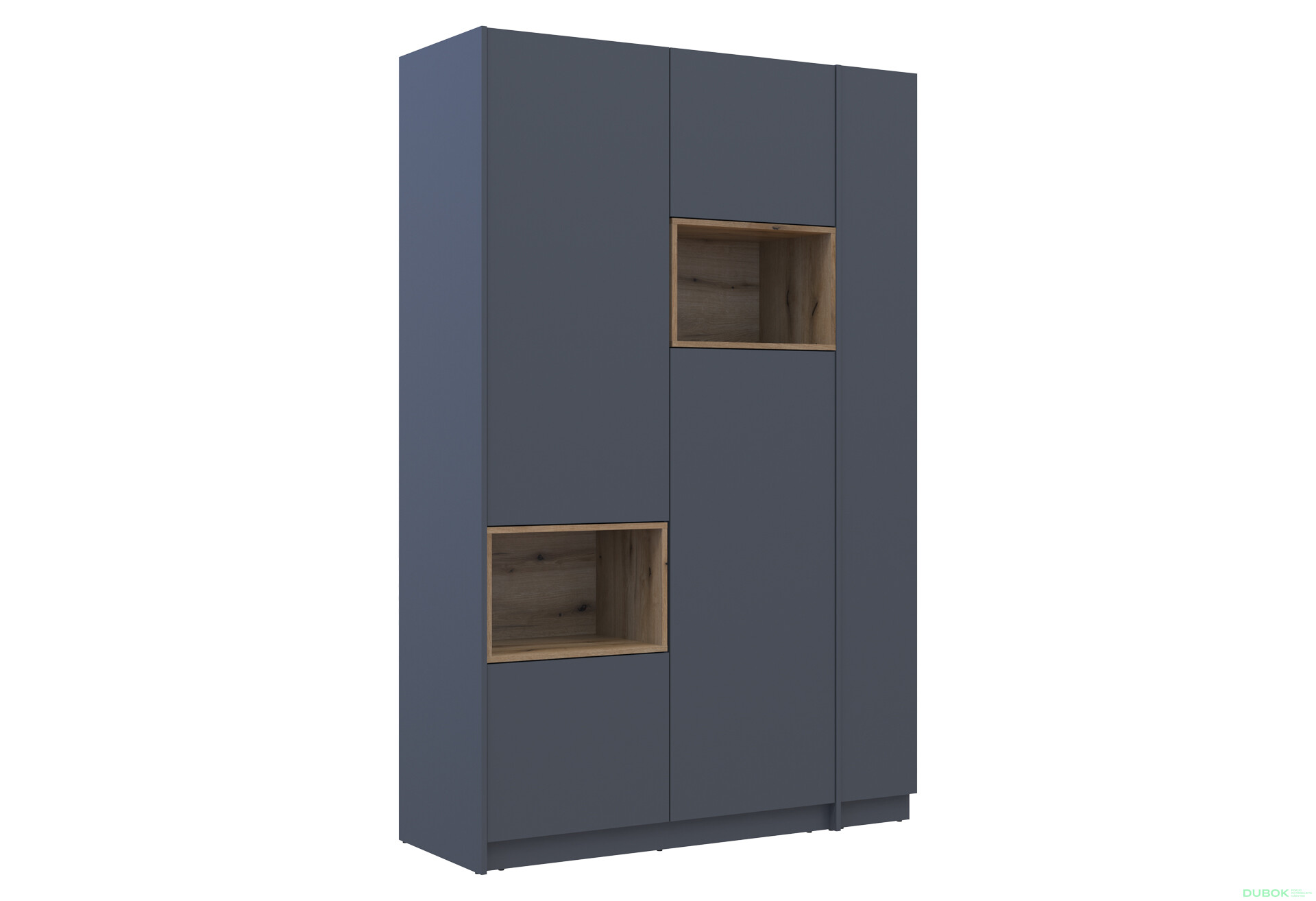 Skriňa s výklenkom Dale 2d + otvorený regál 167 cm, grafit / dub evoke - Fotografia 7 Fotografia 7 - Skriňa s výklenkom Dale 2d + otvorený regál 167 cm, grafit / dub evoke