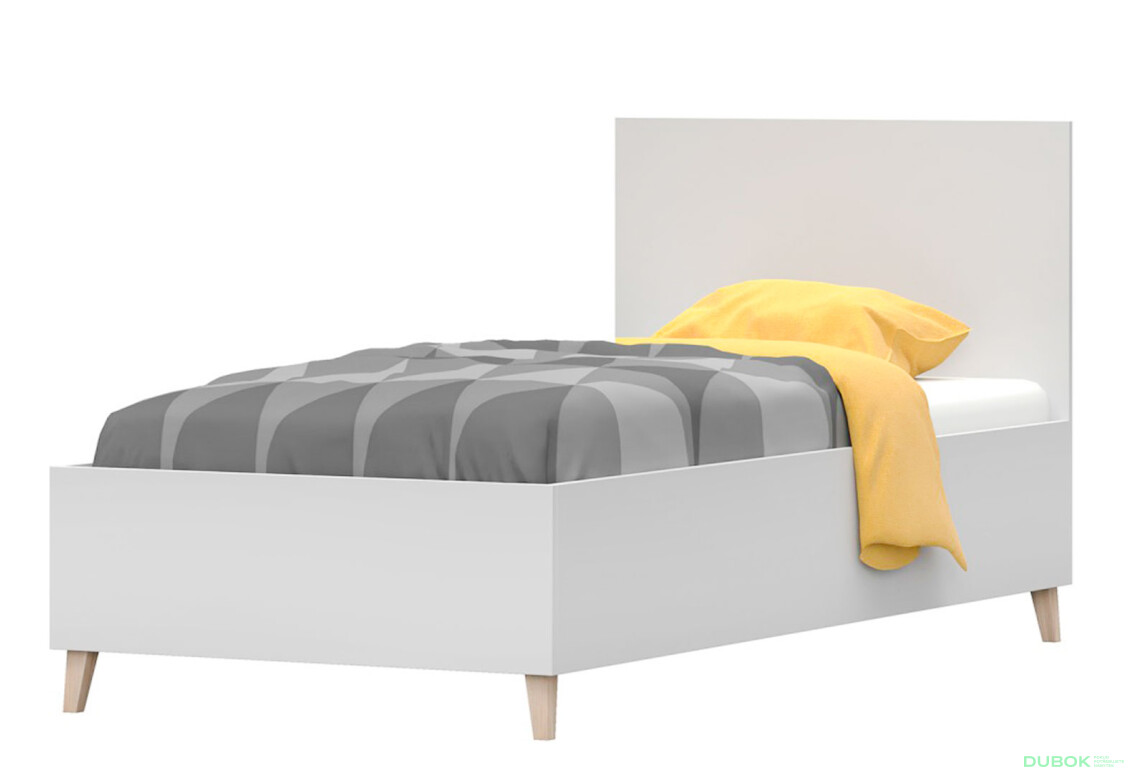 Posteľ 90x200 Figo biela Idczak meble