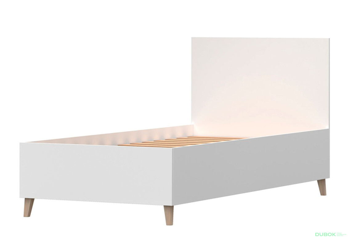 Fotografia 2 - Posteľ 90x200 Figo biela Idczak meble