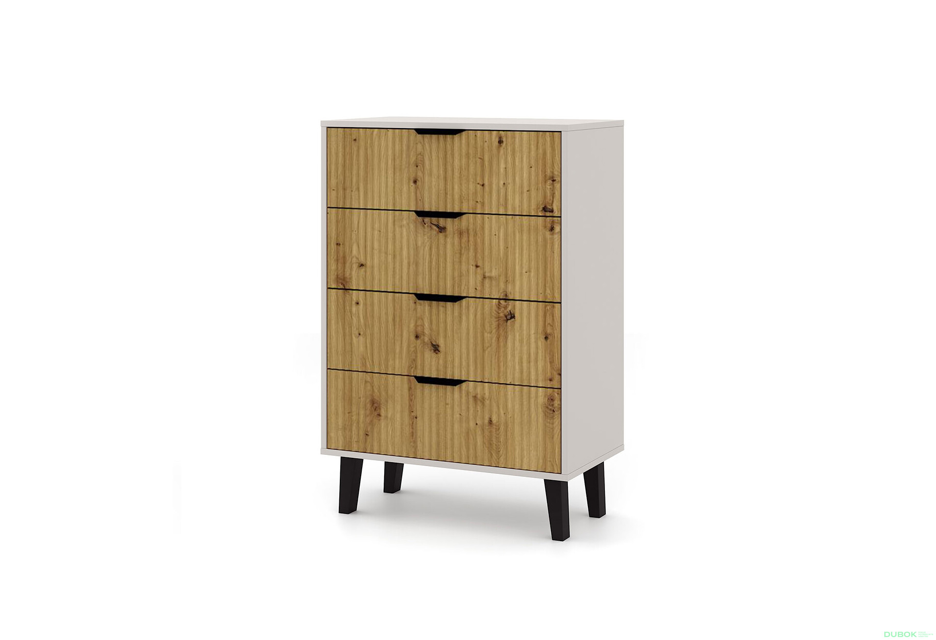 Fotografia 1 - Komoda Borg Duo 4Š kašmír / dub artisan