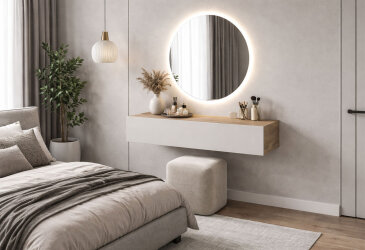 Fotografia Toaletný stolík 80 cm dub apalačský / kašmír