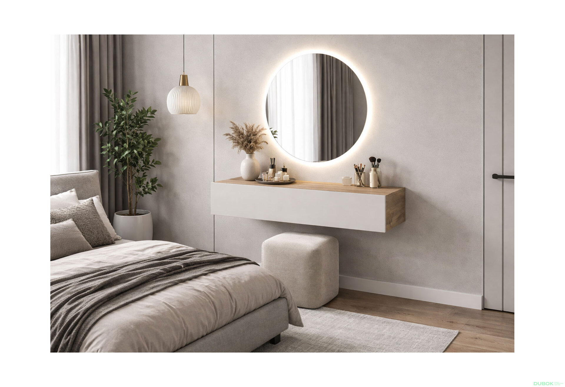 Fotografia 2 - Toaletný stolík 80 cm dub apalačský / kašmír Space