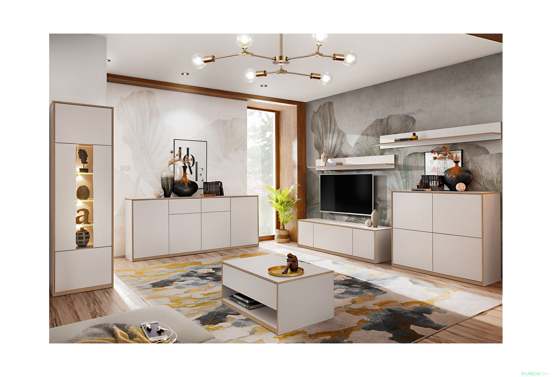 Fotografia 4 - TV stolík 2d1k biely Complex