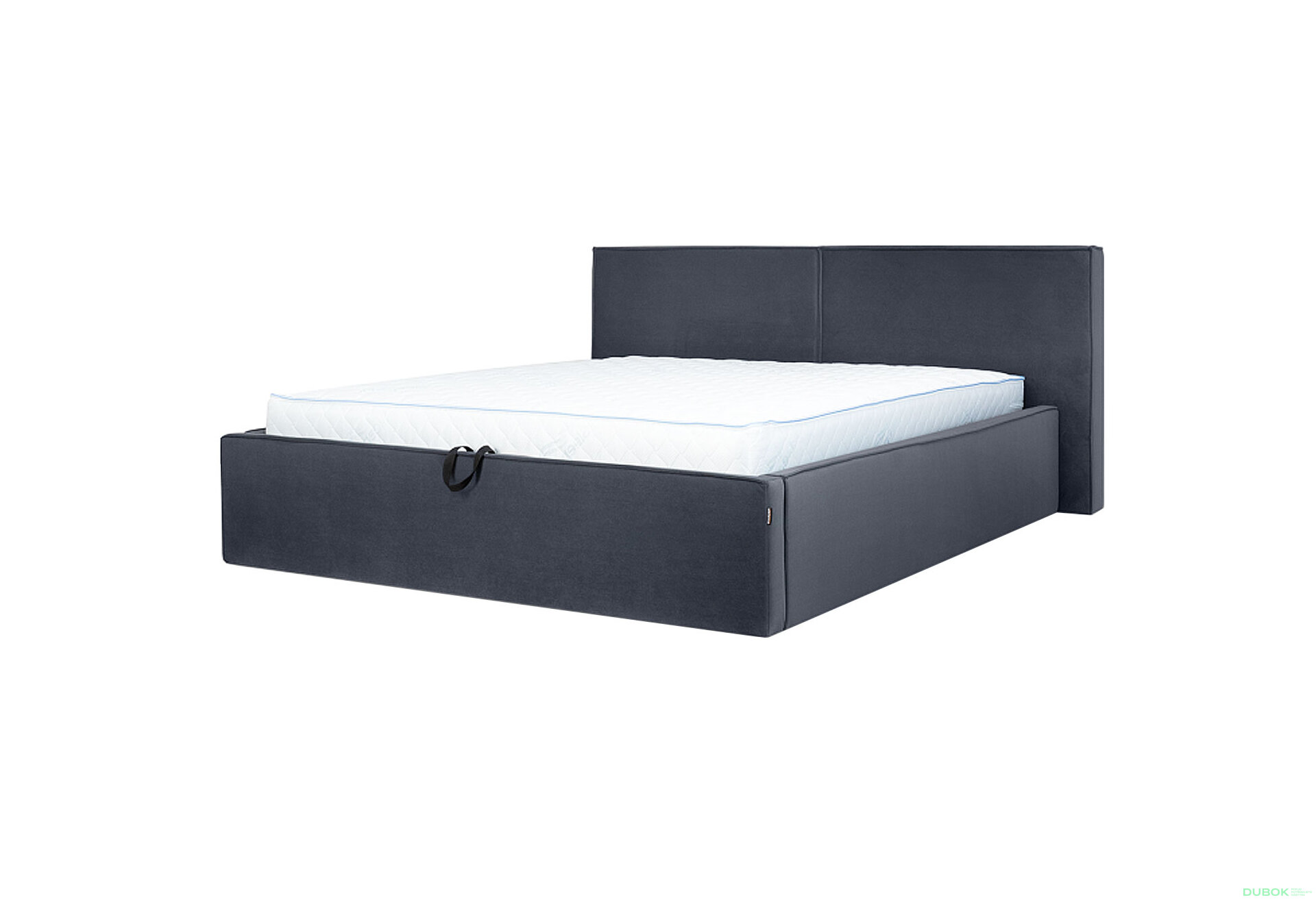 Fotografia 1 - Posteľ 1,6x2,0 s výklopným roštom, grafit (Royal Velvet 21) Duo