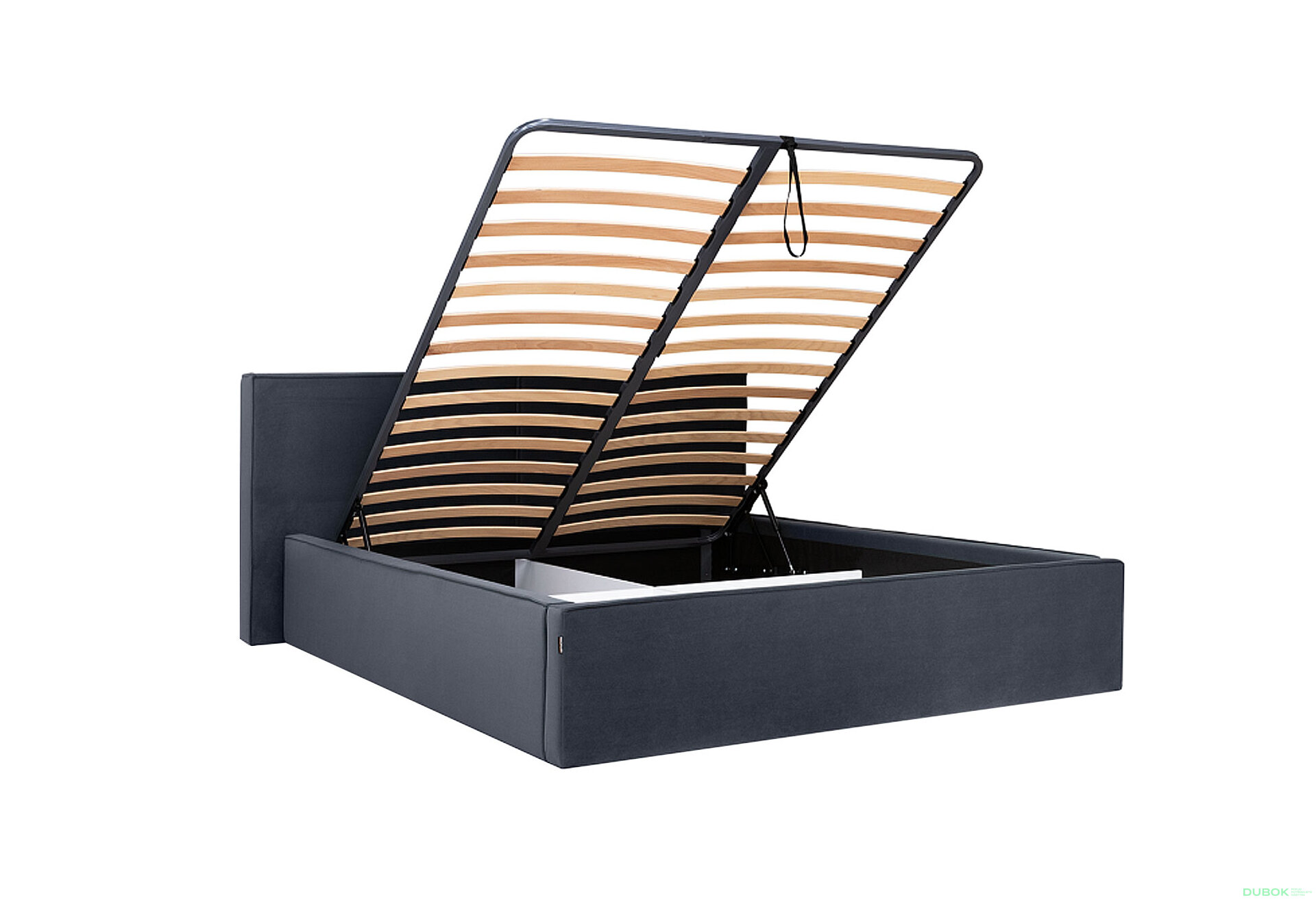 Fotografia 3 - Posteľ 1,6x2,0 s výklopným roštom, grafit (Royal Velvet 21) Duo