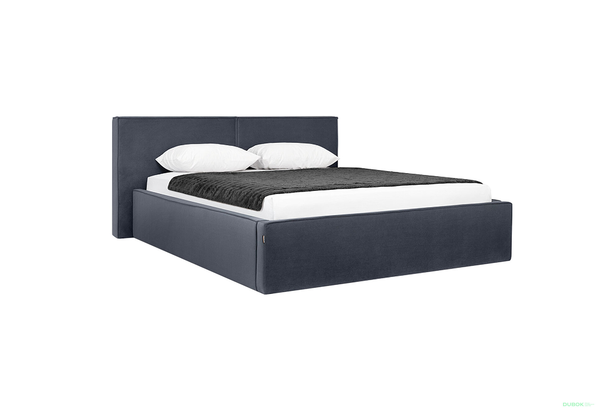 Fotografia 4 - Posteľ 1,6x2,0 s výklopným roštom, grafit (Royal Velvet 21) Duo