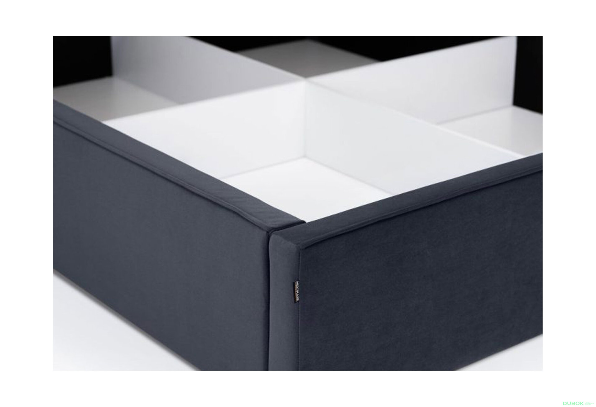 Fotografia 6 - Posteľ 1,6x2,0 s výklopným roštom, grafit (Royal Velvet 21) Duo