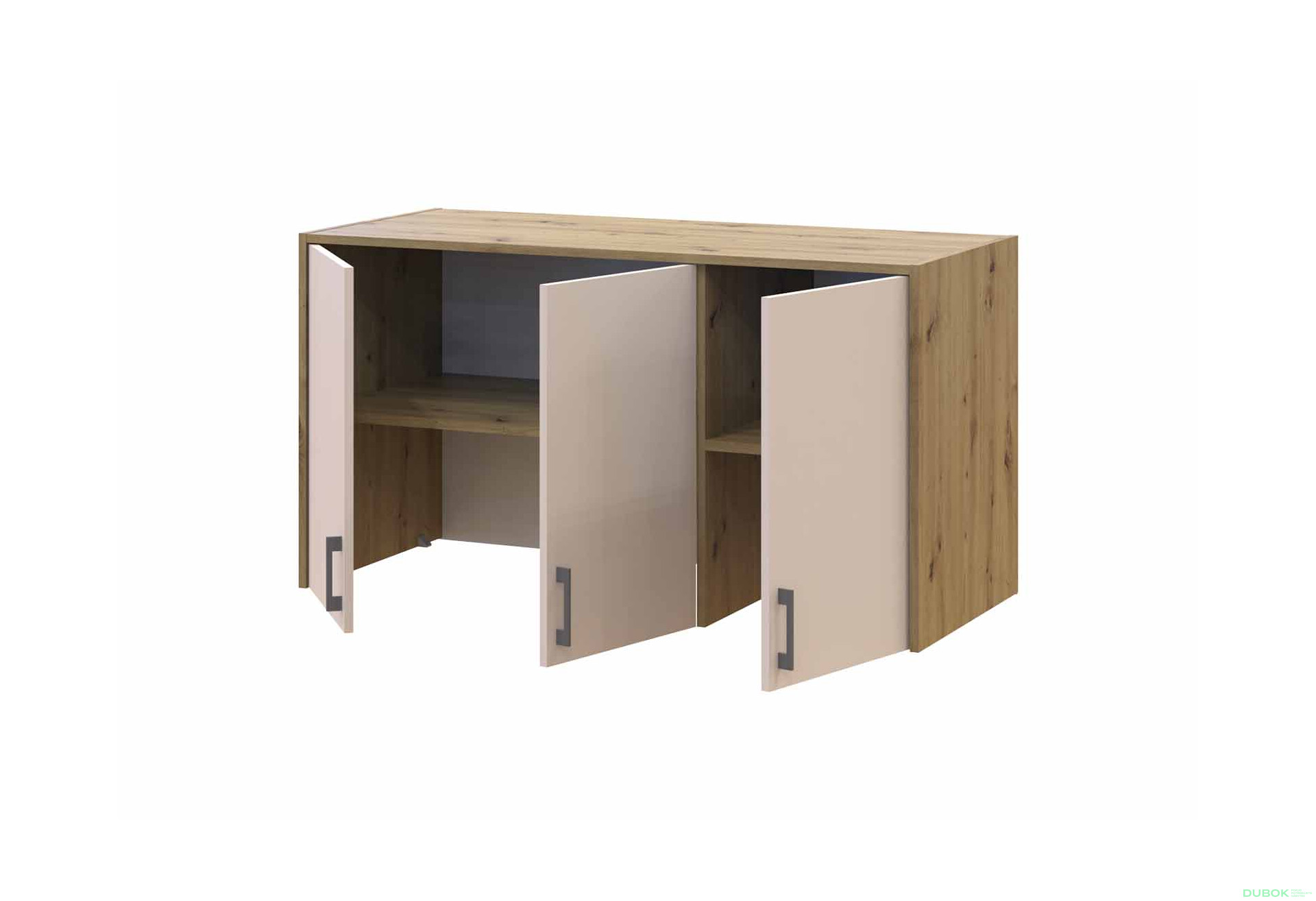 Fotografia 4 - Nadstavec Rondi 3 drevotrieska 121x52x65 dub artisan / kašmír