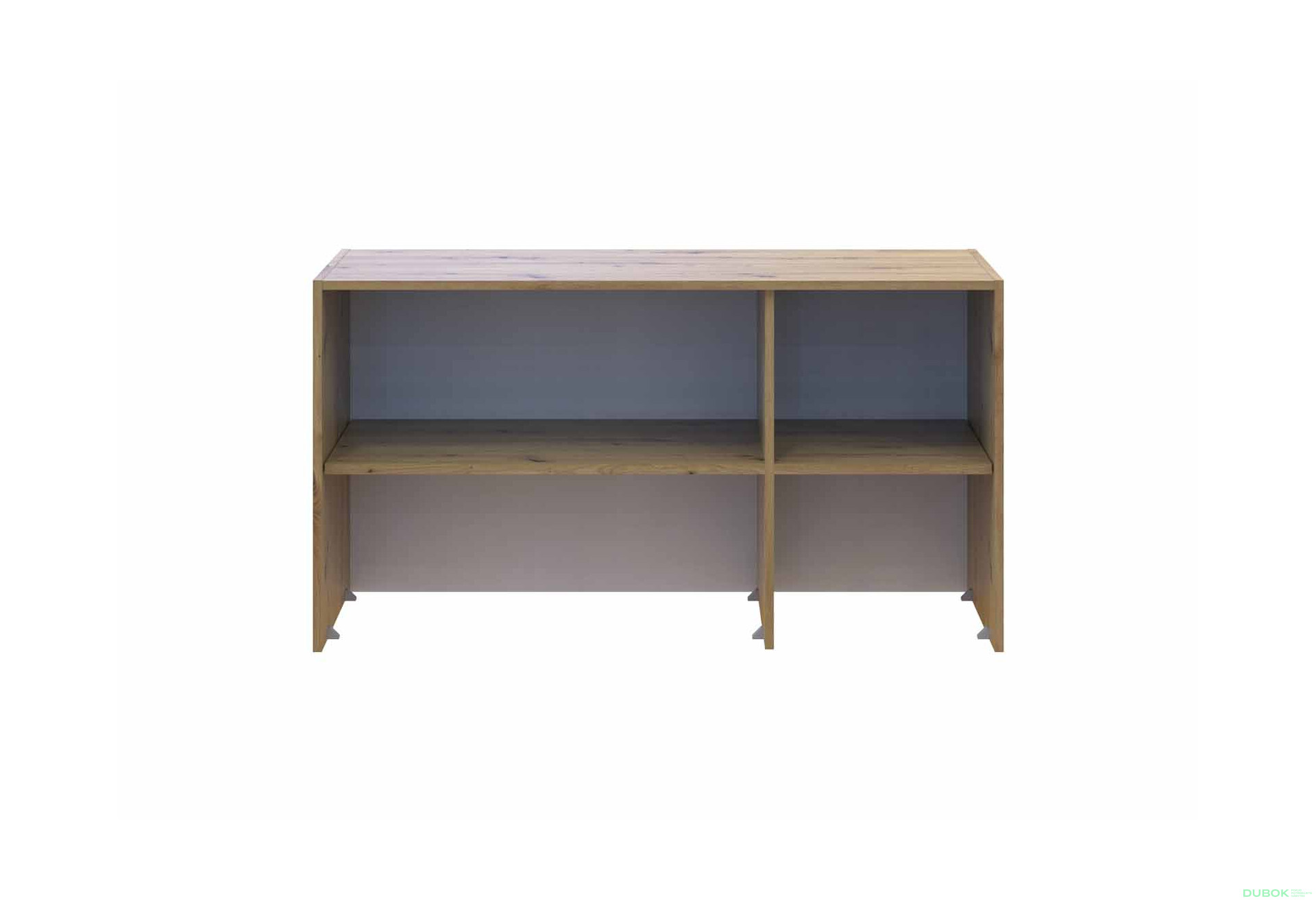 Fotografia 5 - Nadstavec Rondi 3 drevotrieska 121x52x65 dub artisan / kašmír