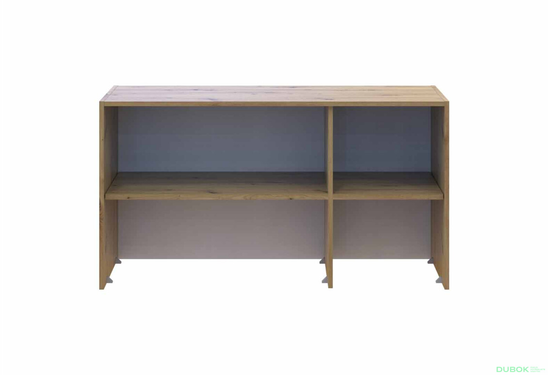 Fotografia 5 - Nadstavec Rondi 3 drevotrieska 121x52x65 dub artisan / kašmír
