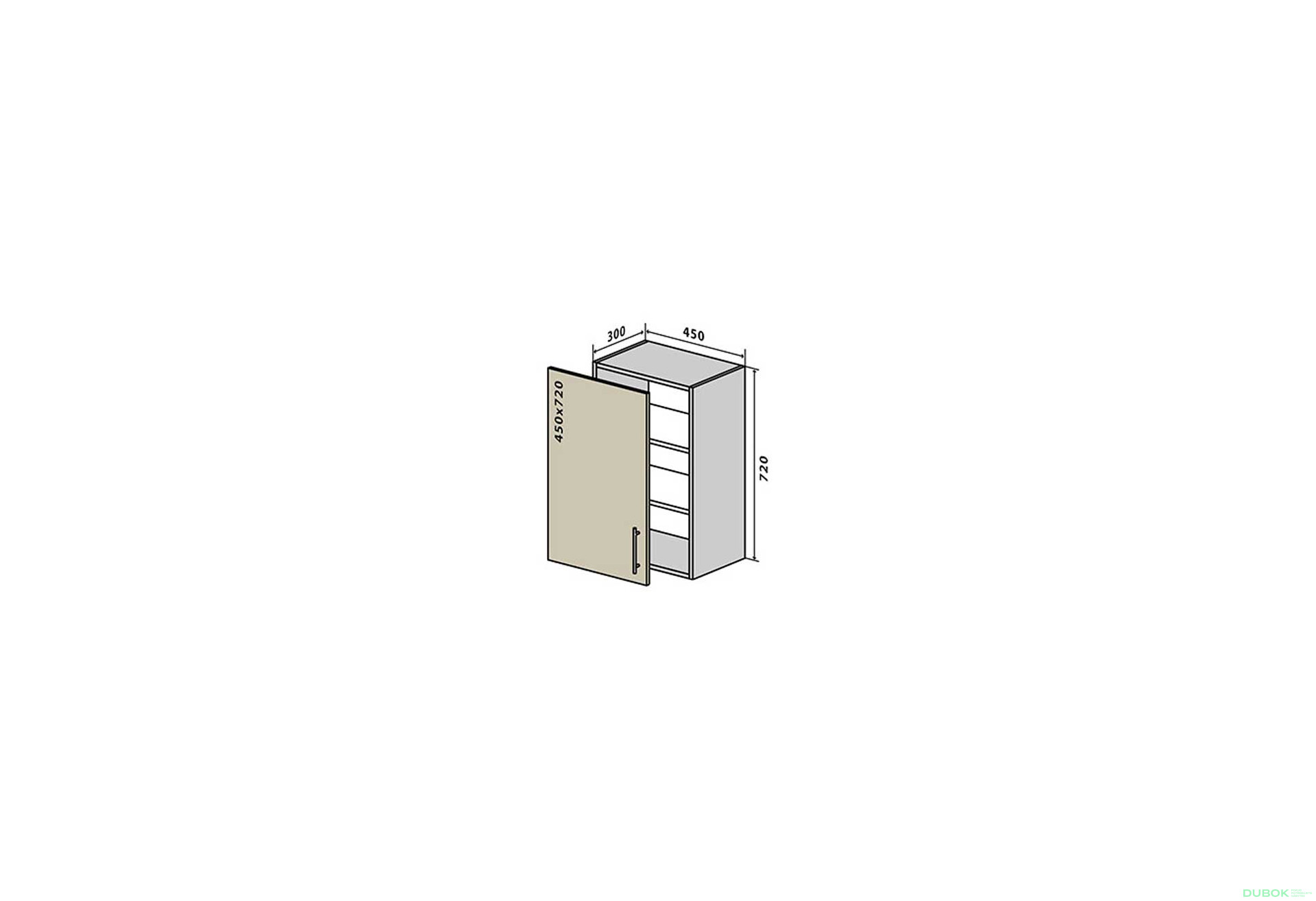 V4 Skrinka 1D 45 Interno Luxe - Fotografia 1 Fotografia 1 - V4 Skrinka 1D 45 Interno Luxe
