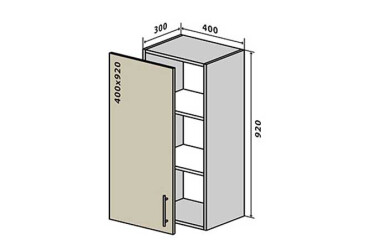 V43 Skrinka 1D 40 Interno Luxe