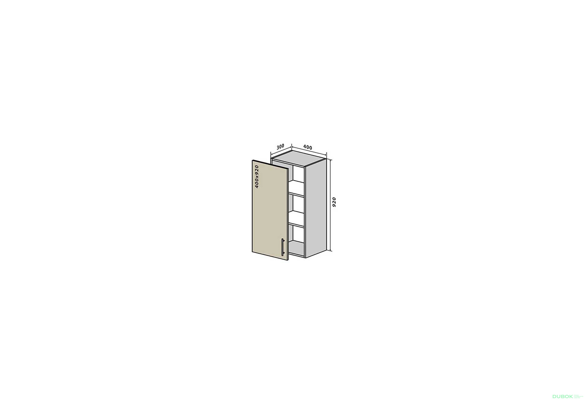 V43 Skrinka 1D 40 Interno Luxe - Fotografia 1 Fotografia 1 - V43 Skrinka 1D 40 Interno Luxe