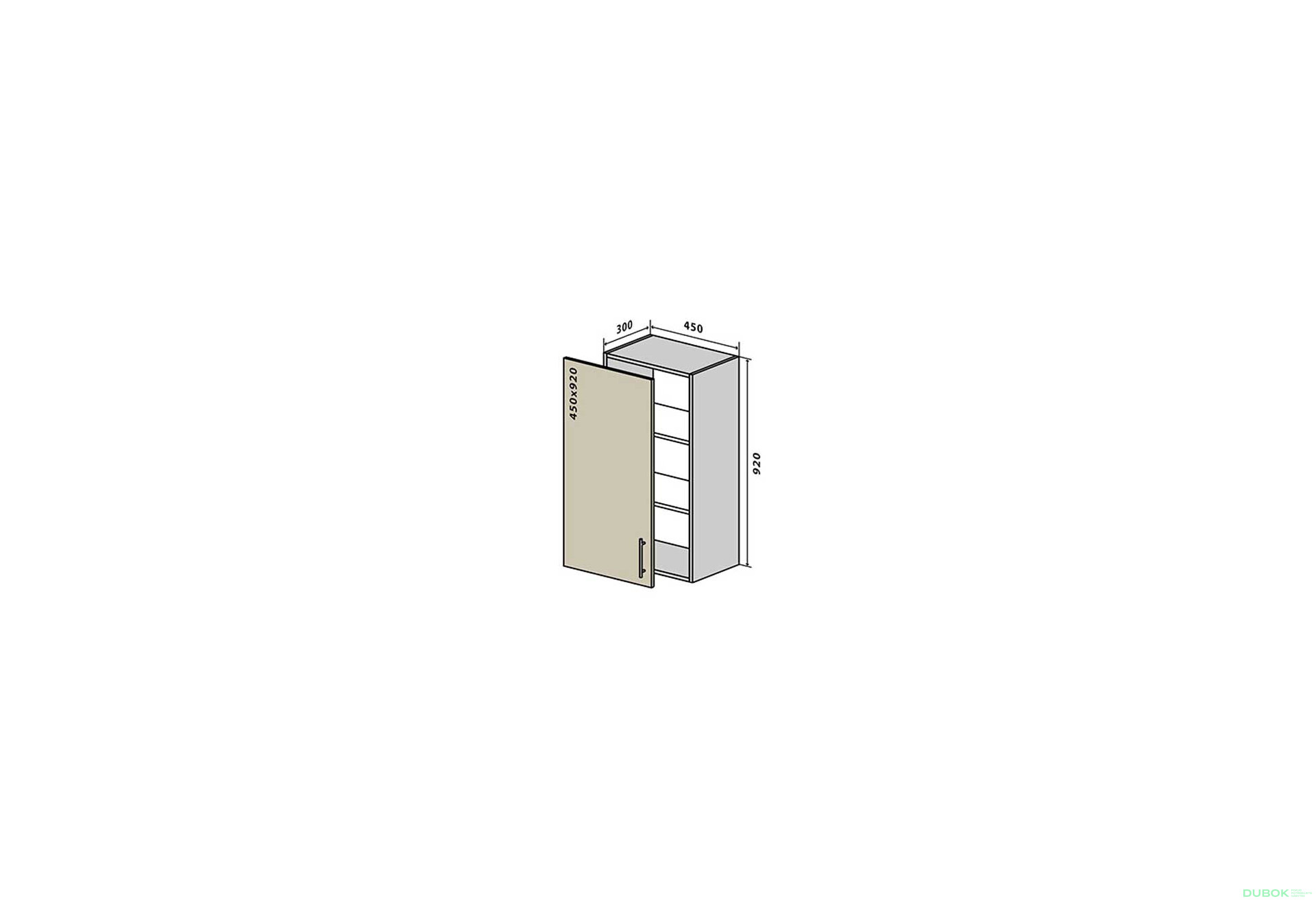 Fotografia 1 - V44 Skrinka 1D 45 Interno Luxe