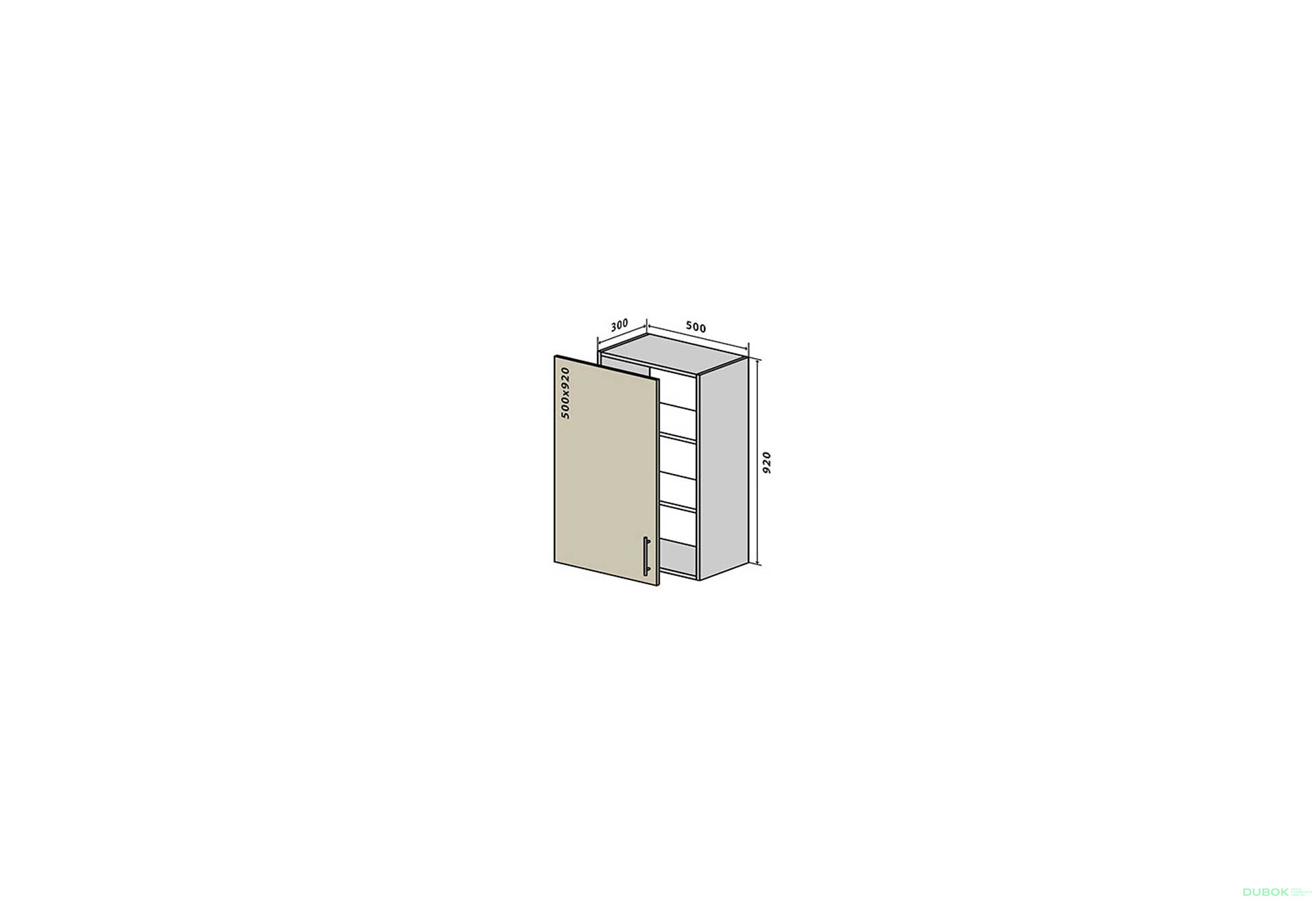 Fotografia 1 - V45 Skrinka 1D 50 Interno Luxe