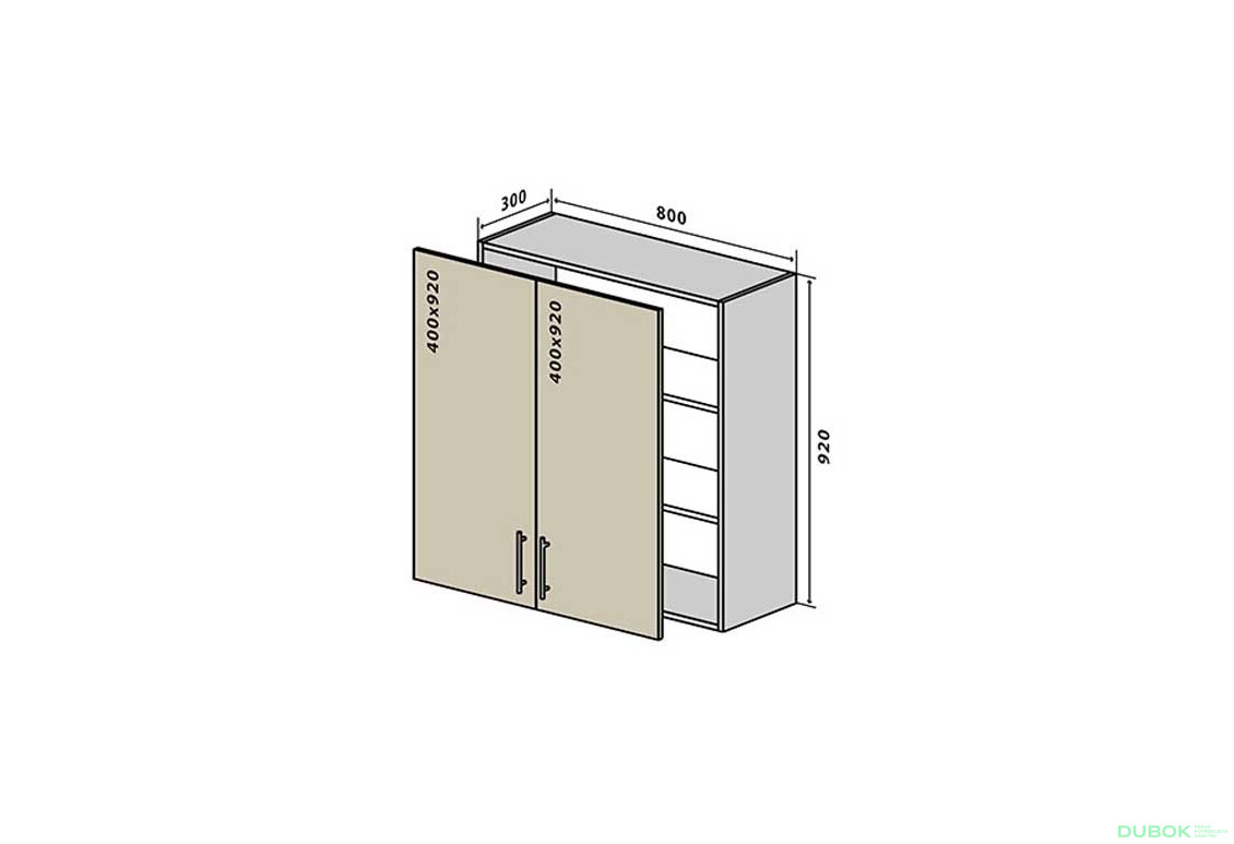 V48 Skrinka 2D 80 Interno Luxe - Fotografia 1 Fotografia 1 - V48 Skrinka 2D 80 Interno Luxe