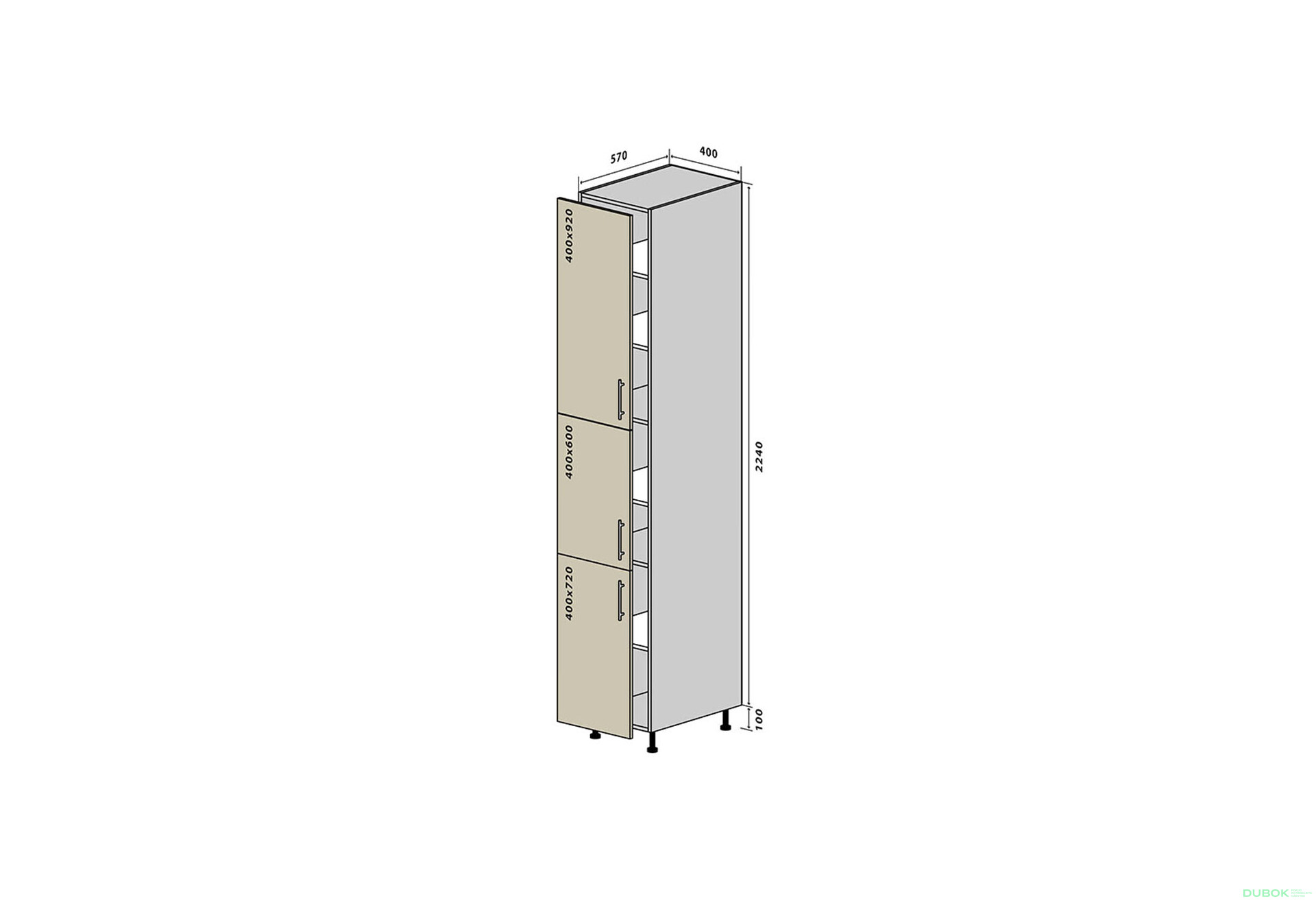 Fotografia 1 - N42 Skriňa 40x234 Interno Glaňec Luxe