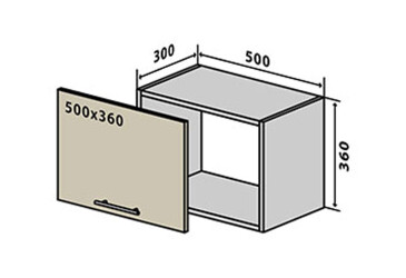 V27 Skrinka 1D 50 Interno Glaňec Luxe
