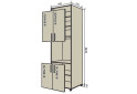 N20 Skriňa (horná f30x92-2ks, dolná f30x72-2ks) Interno Glaňec Luxe - Fotografia 1 Fotografia 1 - N20 Skriňa (horná f30x92-2ks, dolná f30x72-2ks) Interno Glaňec Luxe