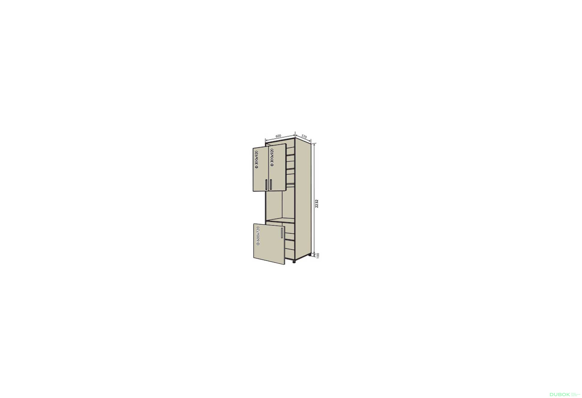 N20 Skriňa (vrch f30x92-2ks, spodok f60x72-1ks) Interno Glaňec Luxe - Fotografia 1 Fotografia 1 - N20 Skriňa (vrch f30x92-2ks, spodok f60x72-1ks) Interno Glaňec Luxe