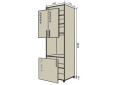 N20 Skriňa (vrch f30x92-2ks, spodok f60x72-1ks) Interno Glaňec Luxe - Fotografia 1 Fotografia 1 - N20 Skriňa (vrch f30x92-2ks, spodok f60x72-1ks) Interno Glaňec Luxe