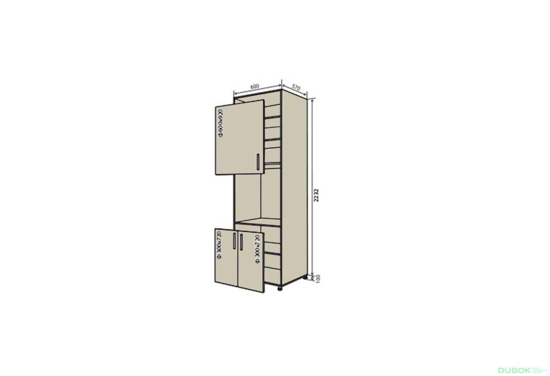 N20 Skriňa (horná f60x92-1ks, dolná f30x72-2ks) Interno Glaňec Luxe - Fotografia 1 Fotografia 1 - N20 Skriňa (horná f60x92-1ks, dolná f30x72-2ks) Interno Glaňec Luxe