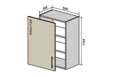 B5 Skrinka 1D 50 Interno Glaňec Luxe