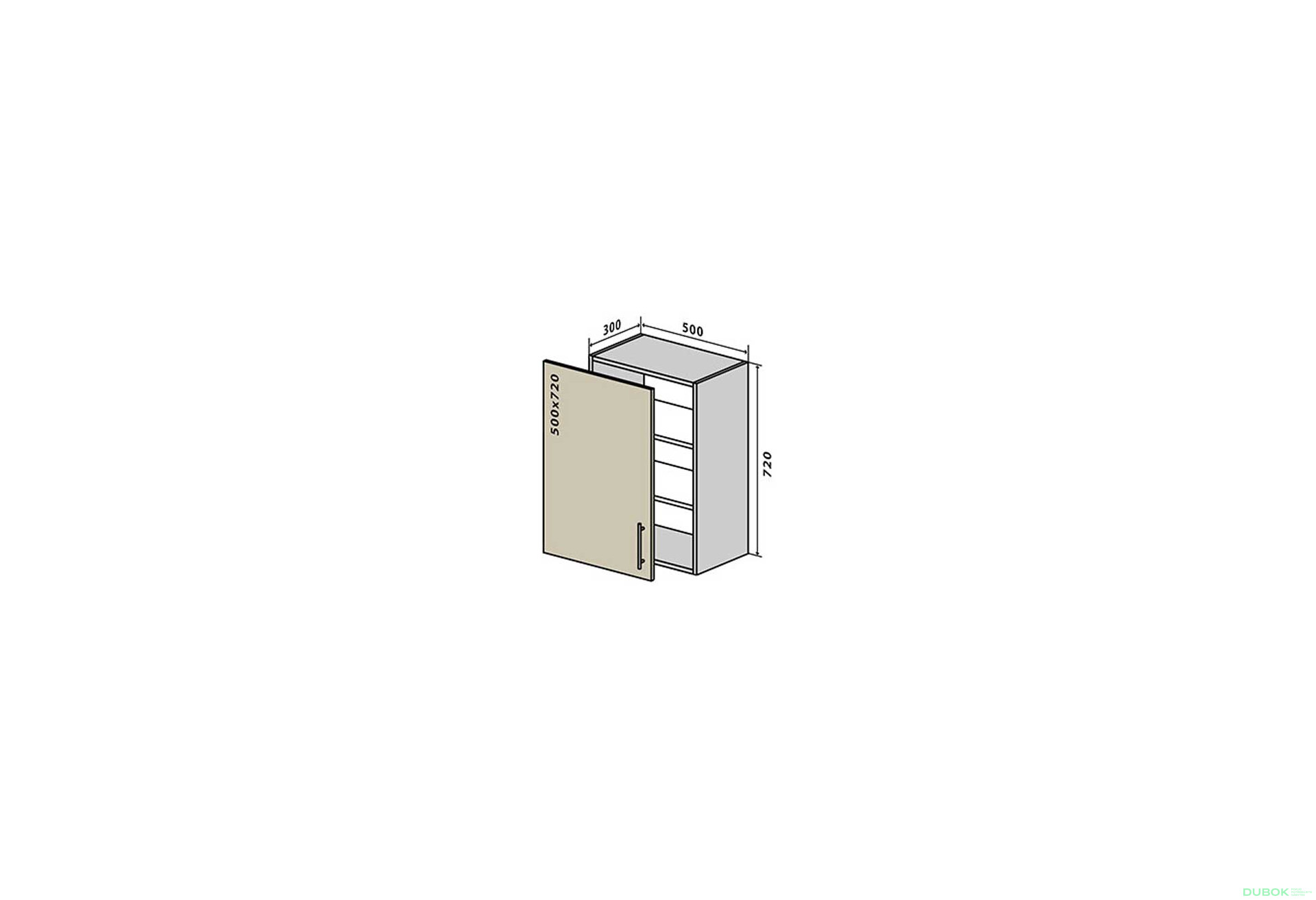 Fotografia 1 - B5 Skrinka 1D 50 Interno Glaňec Luxe