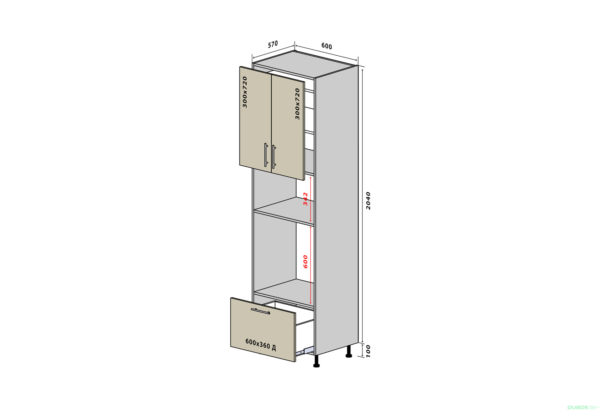 Fotografia 1 - N39 Skriňa 2D1Š 214 Interno Glaňec Luxe