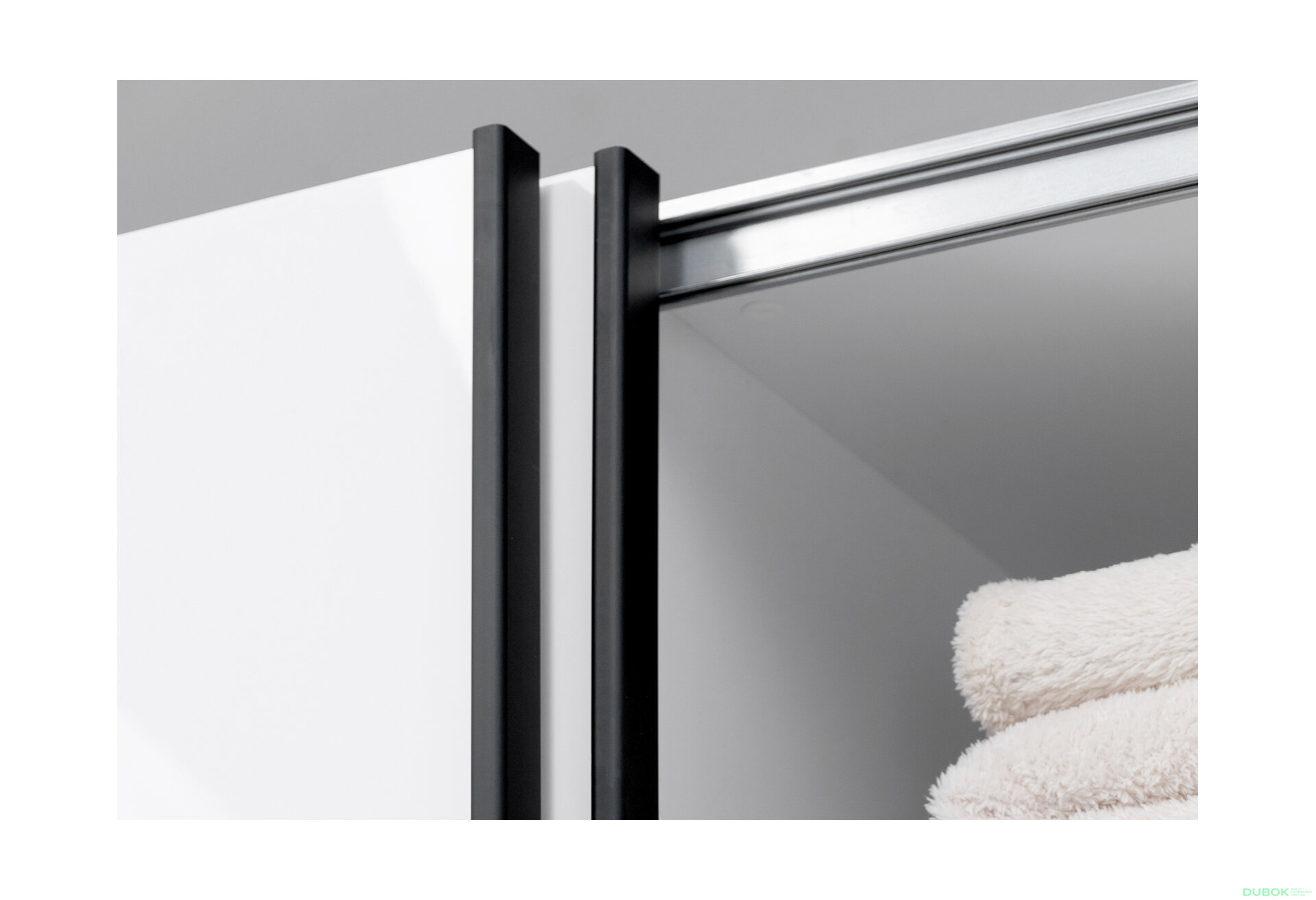 Fotografia 5 - Skriňa s posuvnými dverami 1.5х2.1m (Dvere biely lesk) Mila