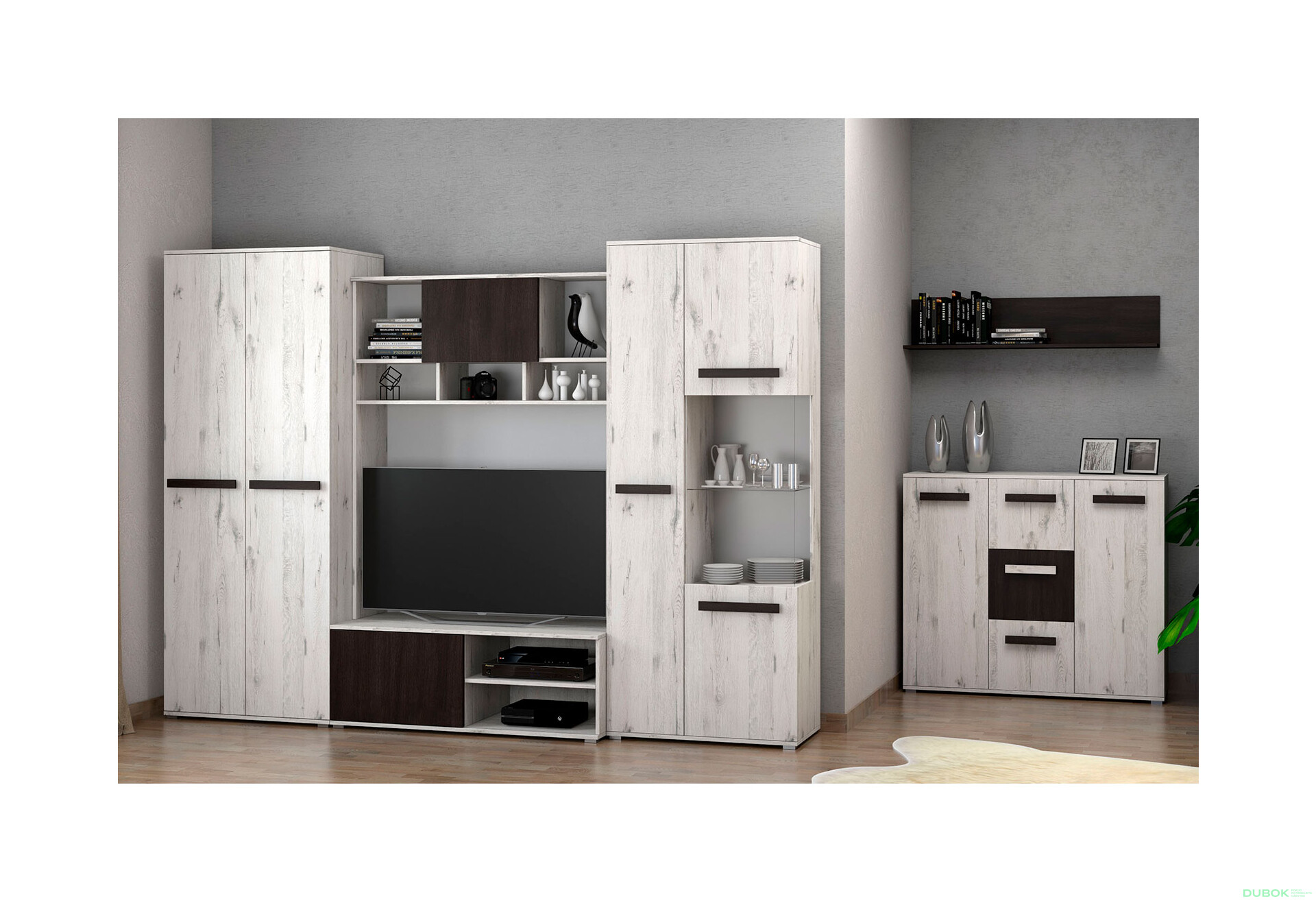 Fotografia 1 - Viva + komoda dub craft biely