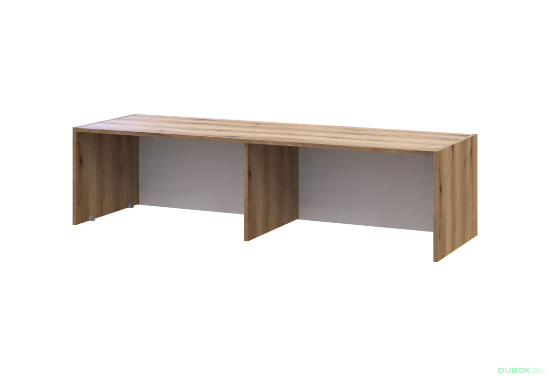 Fotografia 6 - Nadstavec Rondi 4 drevotrieska 160x52x41 dub artisan / grafit