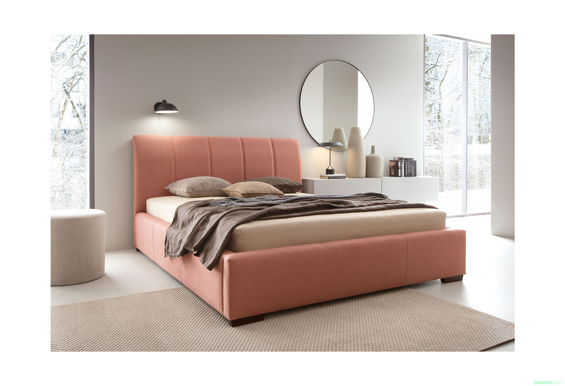 Posteľ Cliff 160x200 Cloud 63 Davis C4 Orech - Fotografia 4 Fotografia 4 - Posteľ Cliff 160x200 Cloud 63 Davis C4 Orech