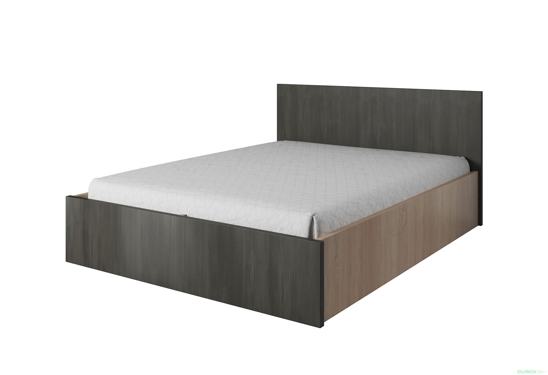 Fotografia 1 - Posteľ 160x200 s roštom Wenecja dub sonoma / dub canterbury Idczak meble