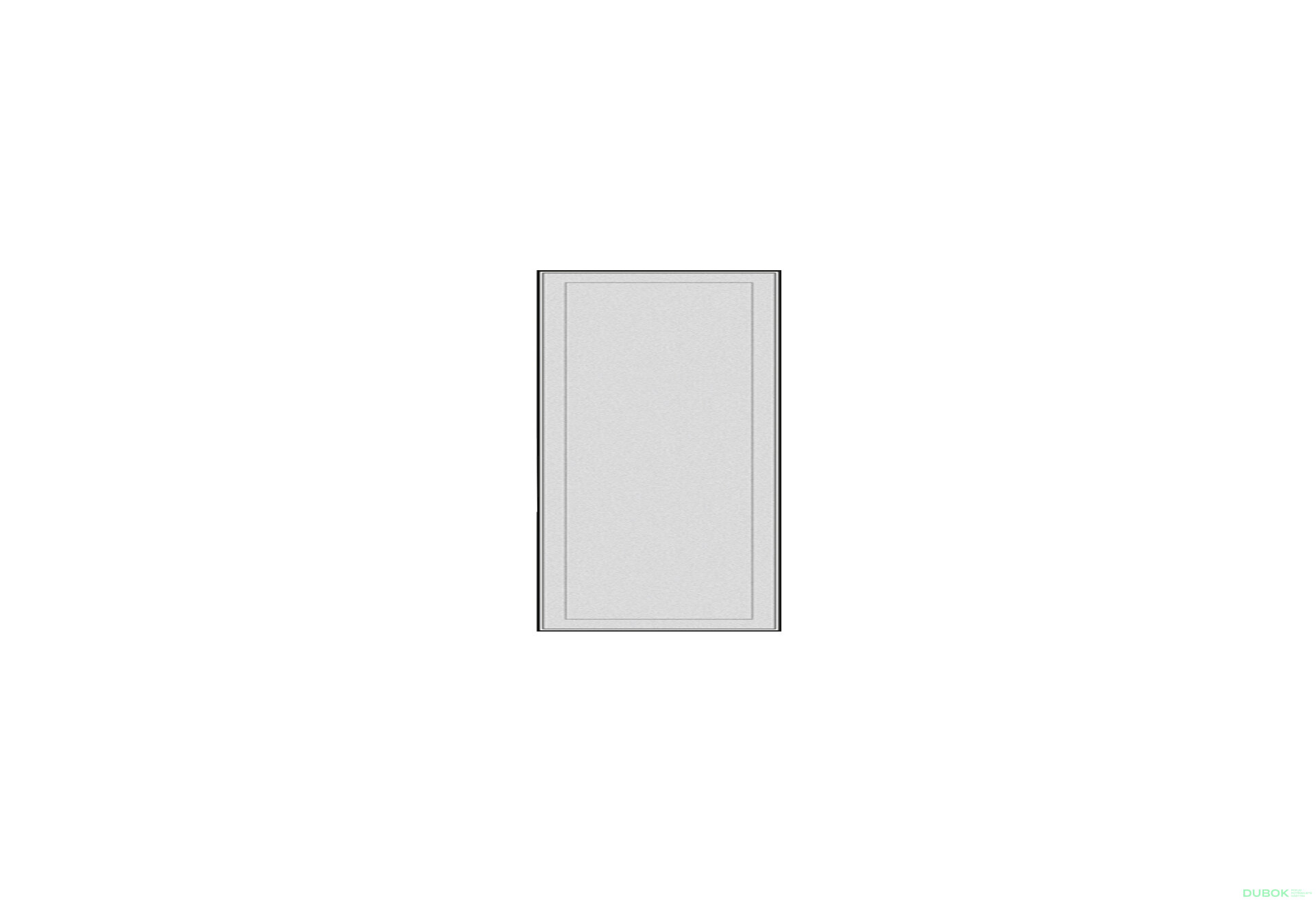 Fotografia 1 - Fasáda F-500x695 (A) sklo satén (FP-1) AL