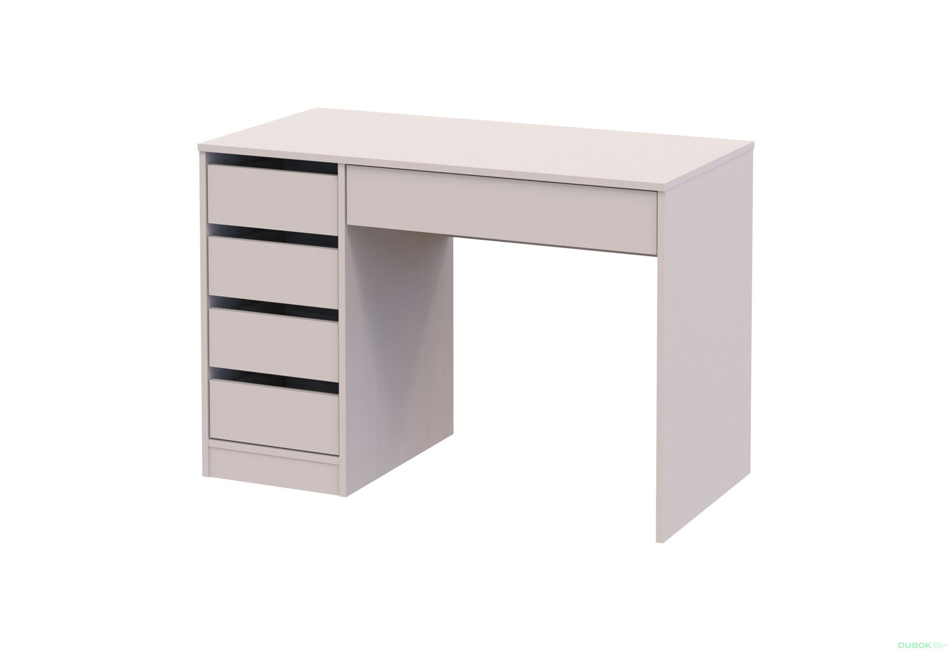 Písací stôl s ľavou montážou Profi 110 cm kašmír - Fotografia 1 Fotografia 1 - Písací stôl s ľavou montážou Profi 110 cm kašmír