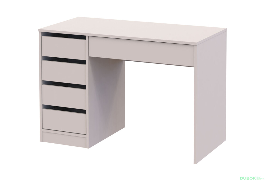 Písací stôl s ľavou montážou Profi 110 cm kašmír