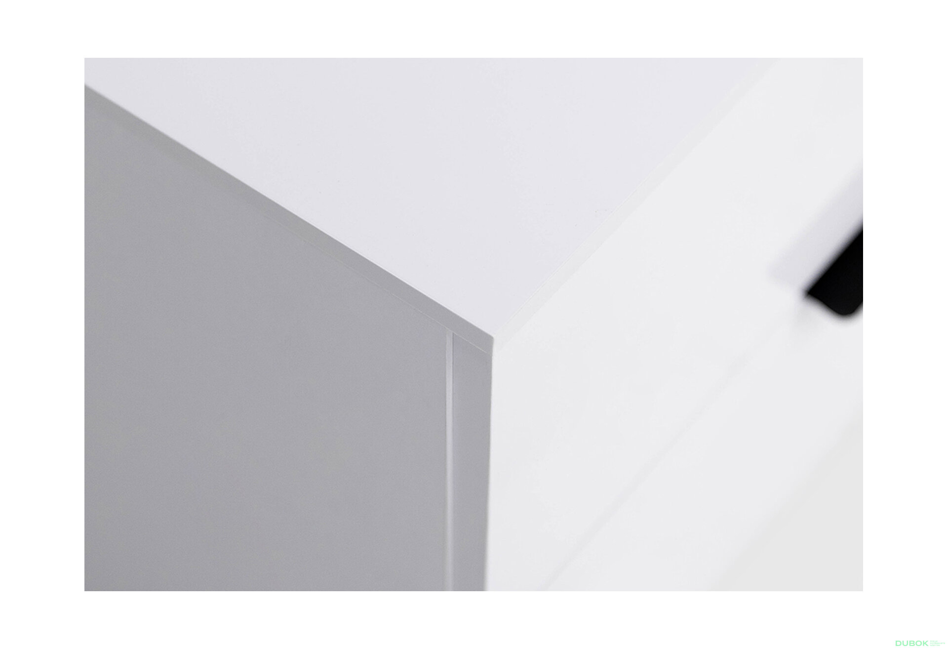 Fotografia 5 - Komoda 5š, biely lesk Mila