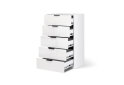 Fotografia 3 - Komoda 5š, biely lesk Mila
