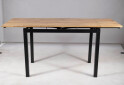 Fotografia 15 - Stôl GD-017 110(170)x74 dub artisan / matná čierna kov