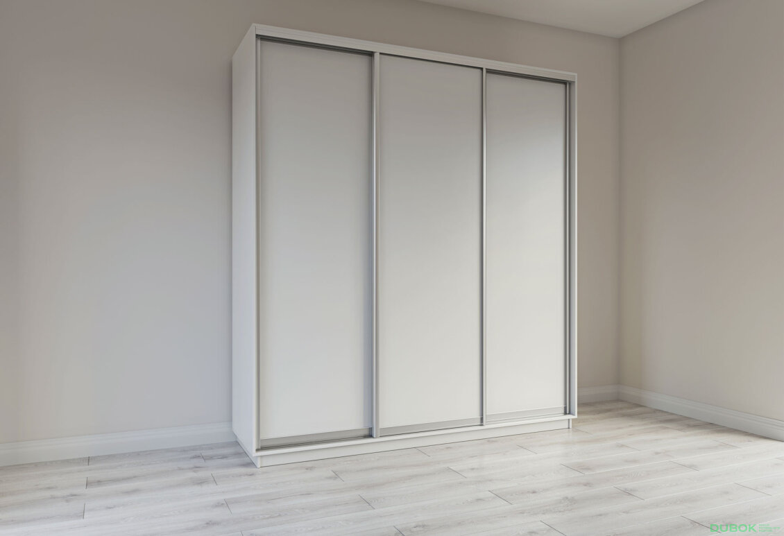 Fotografia 3 - Skriňa s posuvnými dverami 2400x2700x600 3DTD nymphaea alba, profil strieborný