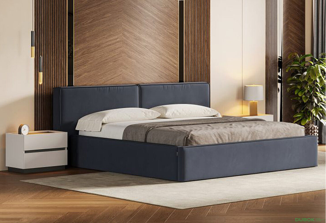 Fotografia 2 - Nočný stolík 2šx biely supermat, antracit Duo